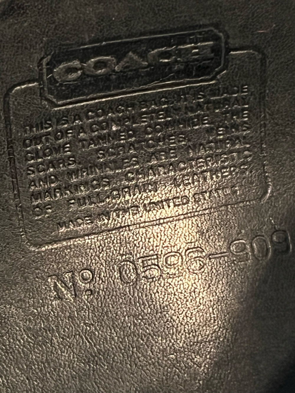 Coach vintage Black and British Tan Leather Pu Hobo Messenger Bag #0596-909 - Picture 12 of 17